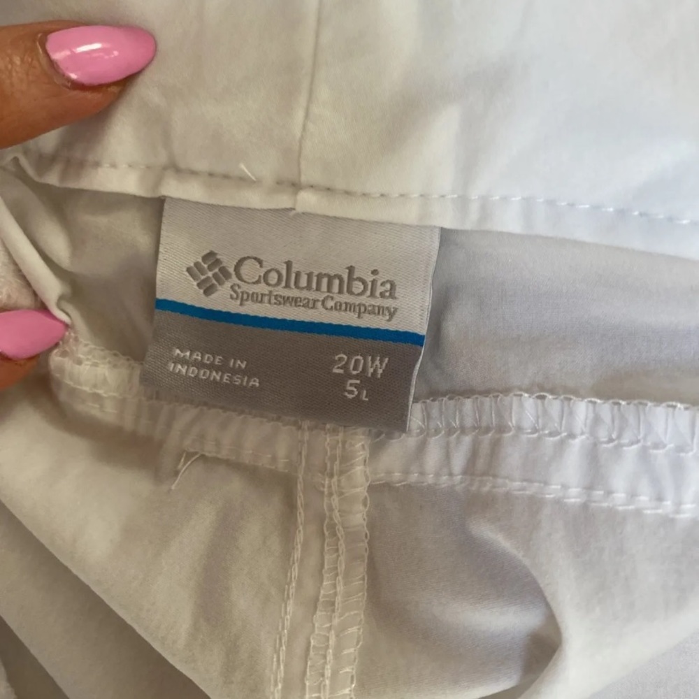 Columbia Women's Coral Point Shorts White New Size 20W 5” Inseam - Picture 4 of 7